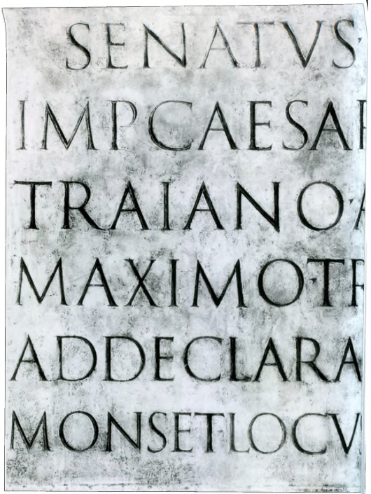 Капитальное письмо колонны Траяна